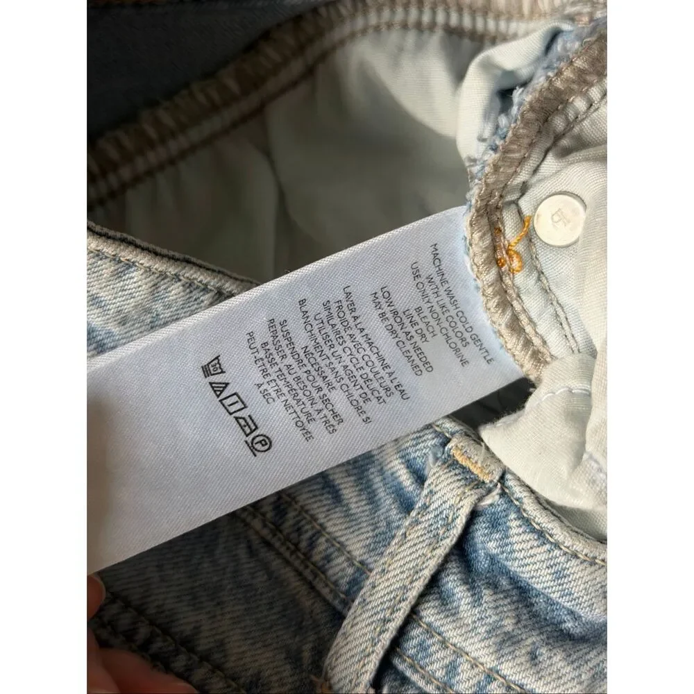 Anthropologie Pilcro Midi‎ Skirt Cargo Blue Denim 2